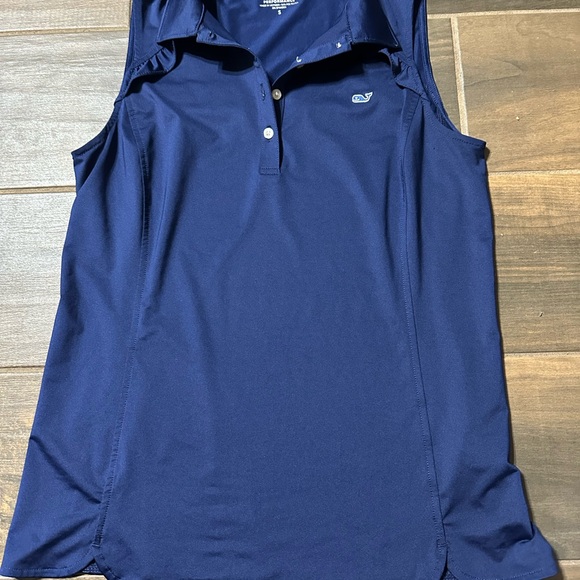 Vineyard Vines Tops - Vineyard Vines Performance Polo in Deep Blue